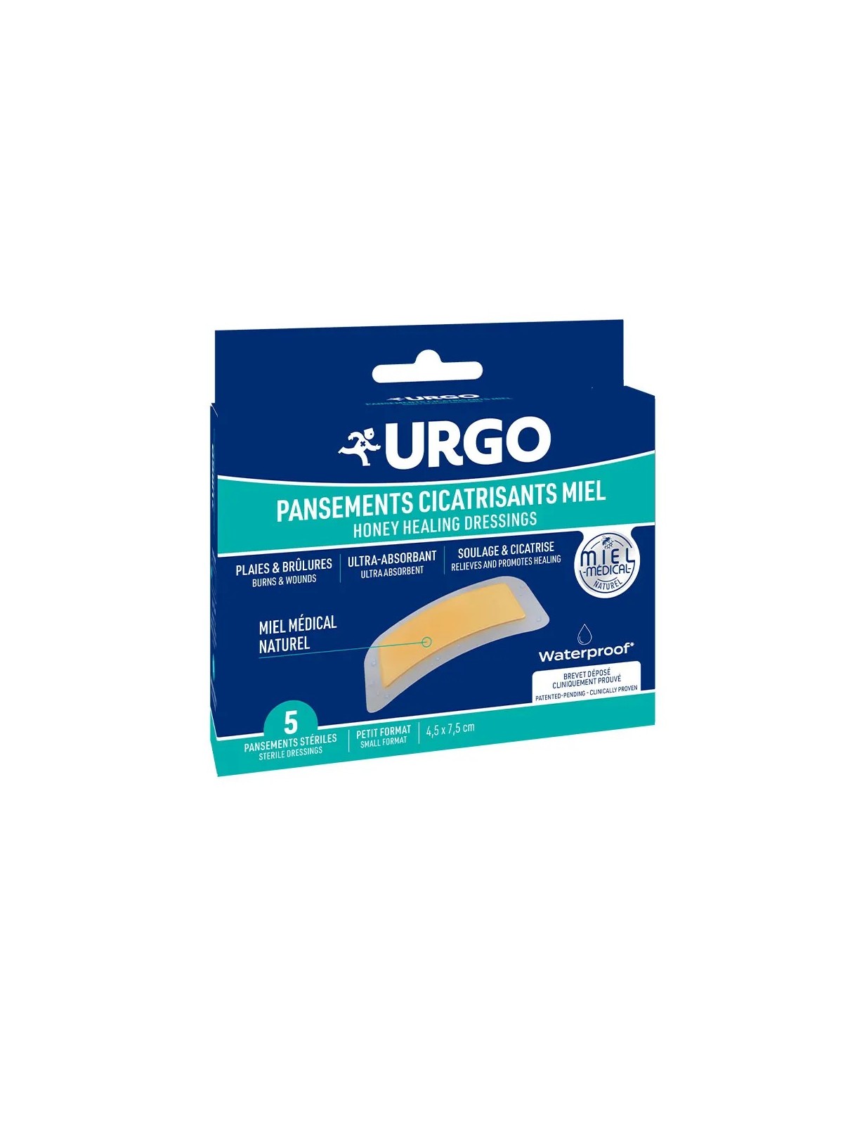 URGO Pansements Cicatrisants Miel boite de 5