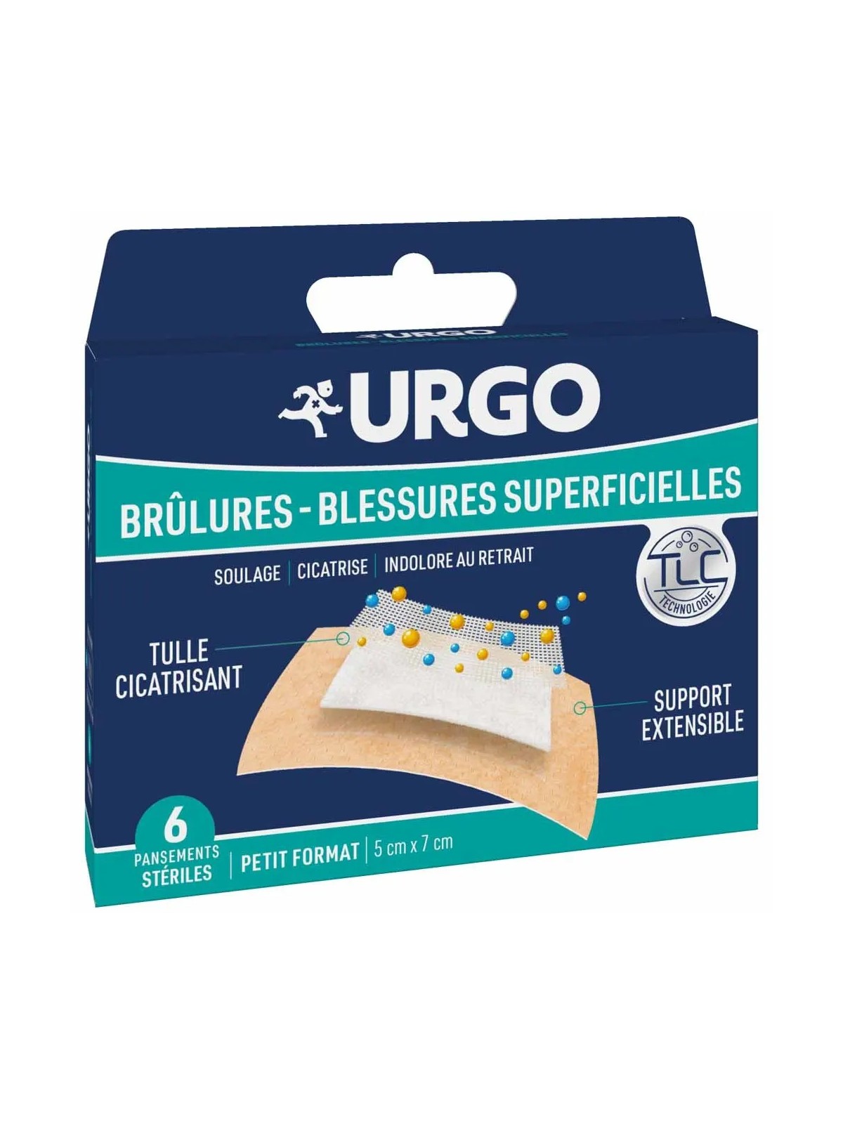URGO Pansements Brûlures et Blessures Superficielles Stériles boite de 6
