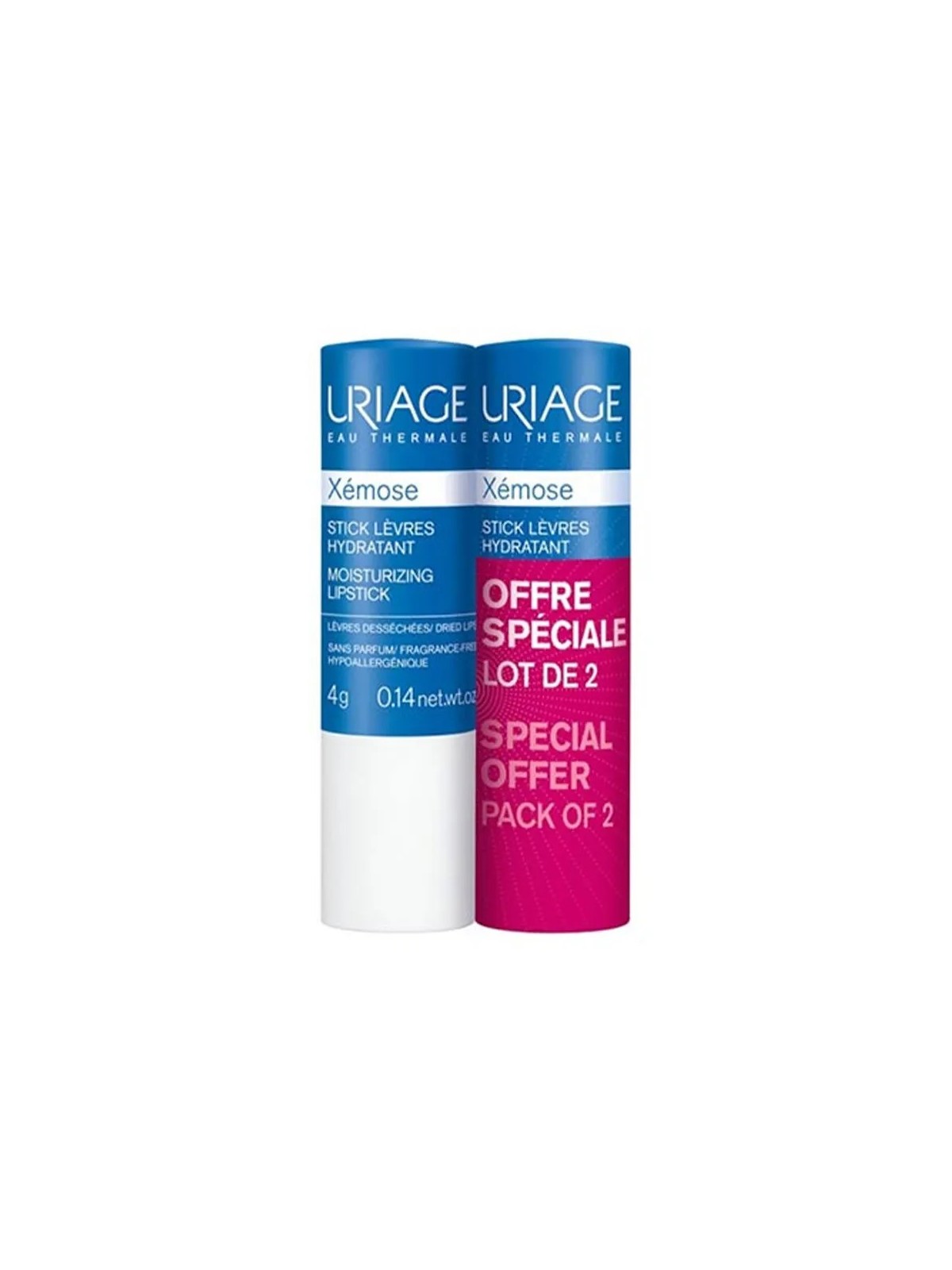 URIAGE Xémose Stick Lèvres Hydratant 2x 4 g