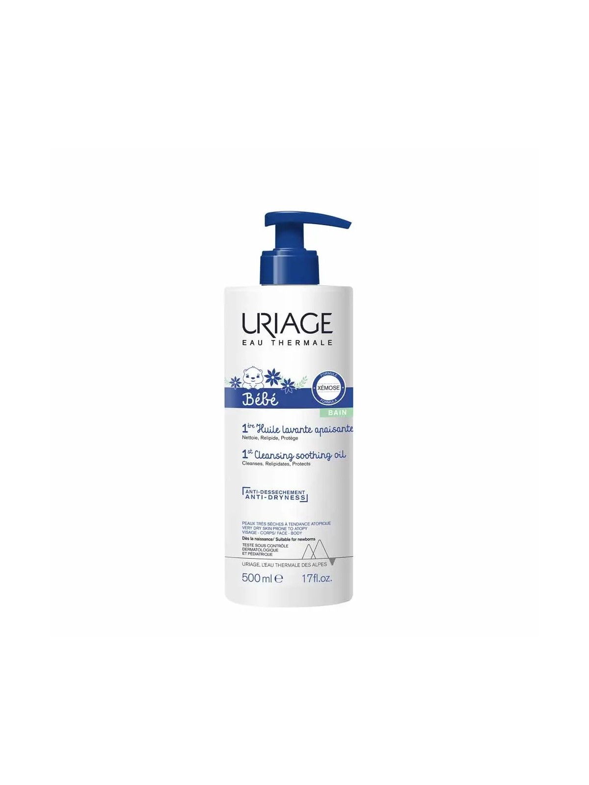 URIAGE Xemose Bébé 1ere Huile Lavante Apaisante 500 ml