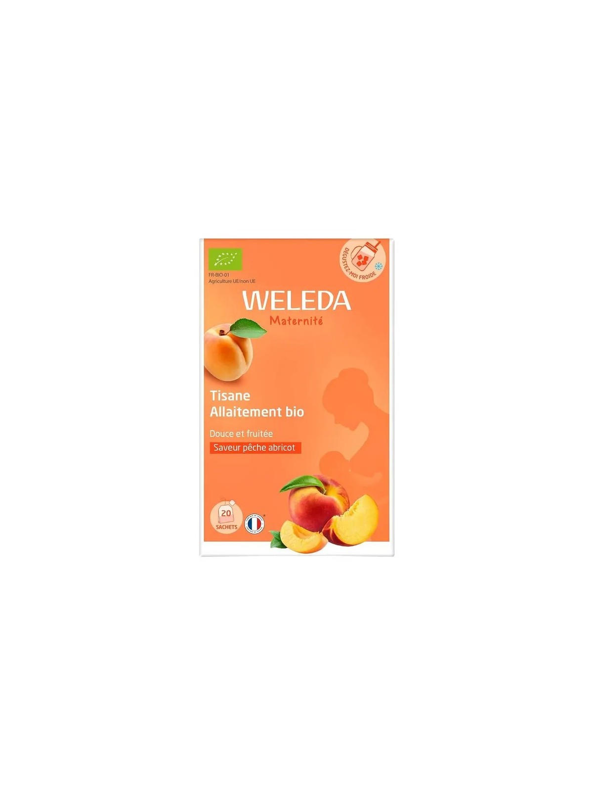 WELEDA Tisane Allaitement Pêche Abricot Bio Sachets boite de 20