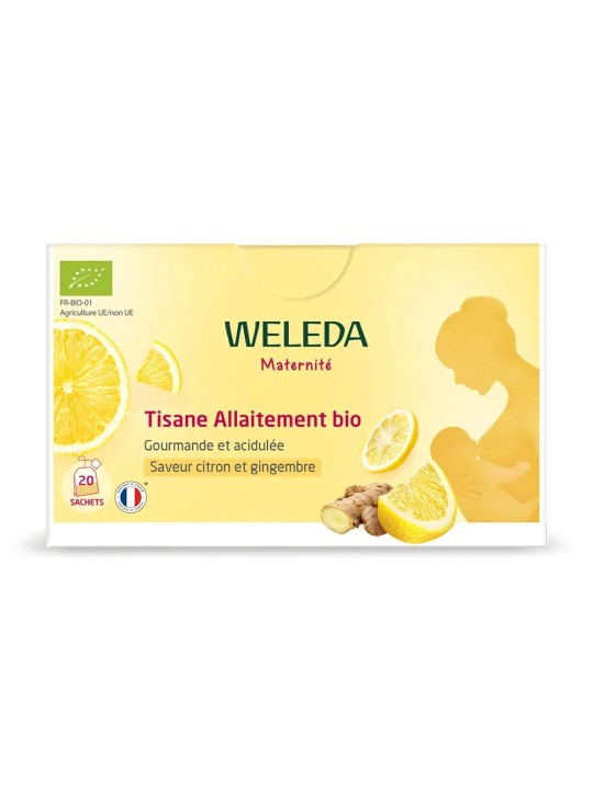 WELEDA Tisane Allaitement Citron Gingembre Bio sachets boite de 20