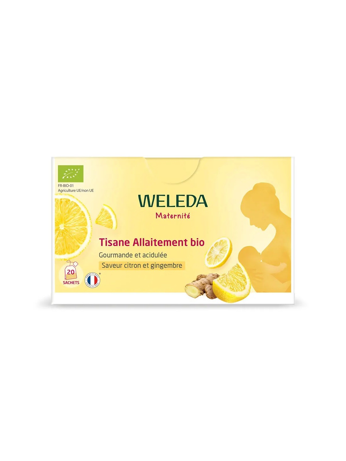 WELEDA Tisane Allaitement Citron Gingembre Bio sachets boite de 20