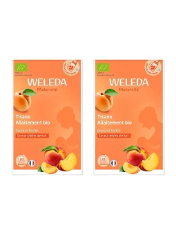 WELEDA Tisane Allaitement Pêche Abricot Bio Sachets 2 boite de 20
