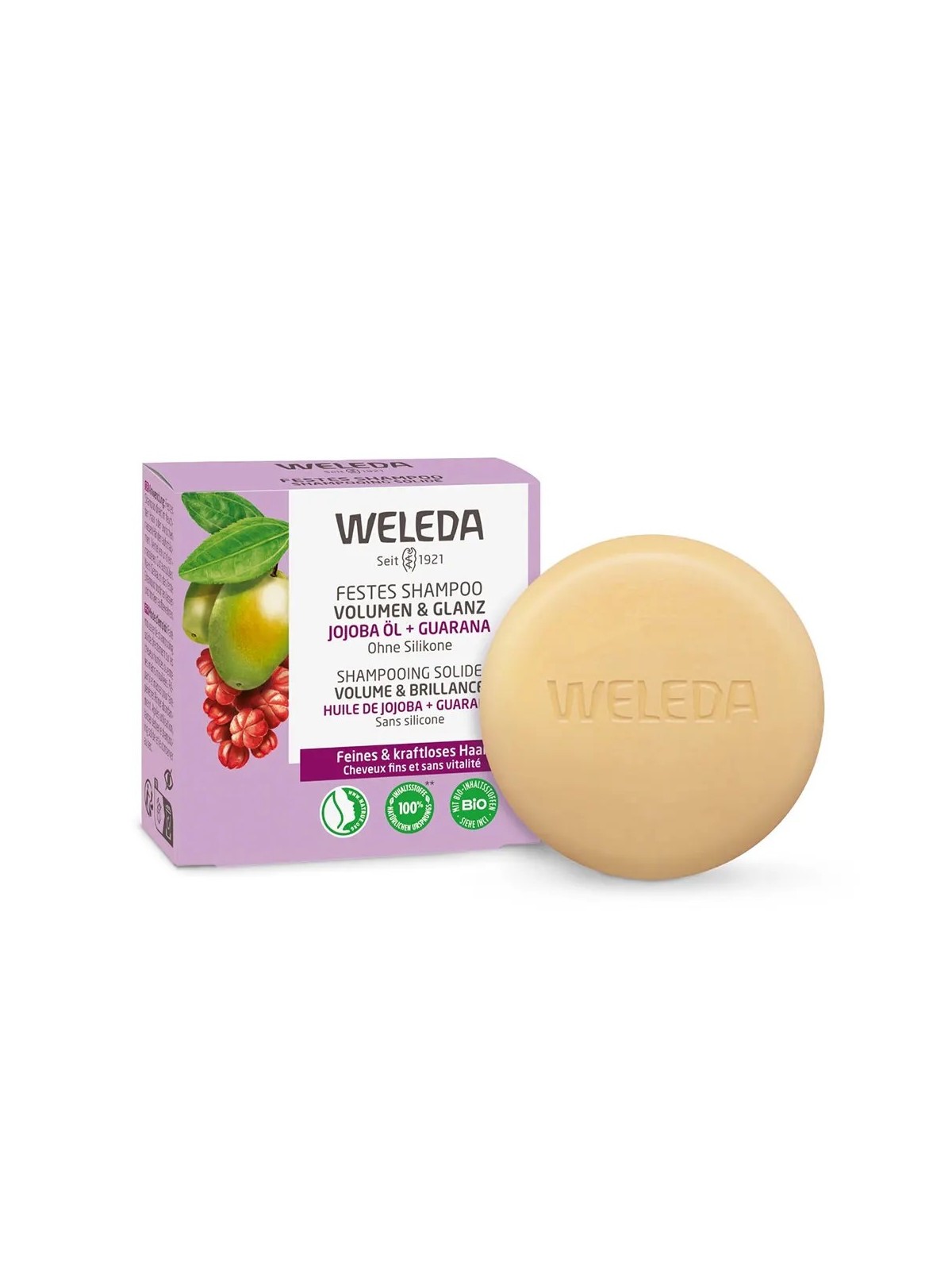 WELEDA Shampooing Solide Volume & Brillance Bio 50 g