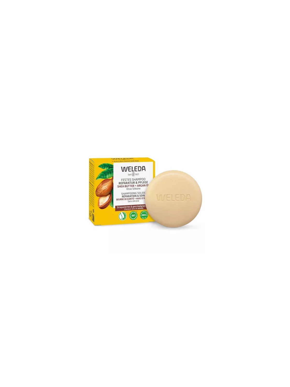 WELEDA Shampooing Solide Réparation & Soin Bio 50 g