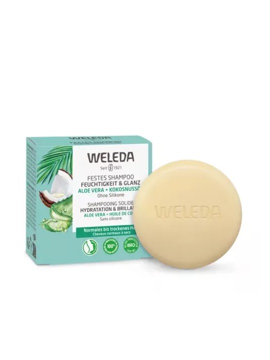 WELEDA Shampooings Solide Hydratation et Brillance Bio 50 g