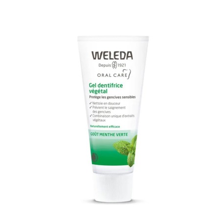 WELEDA Gel Dentifrice Végétal Goût Menthe Verte 75 ml