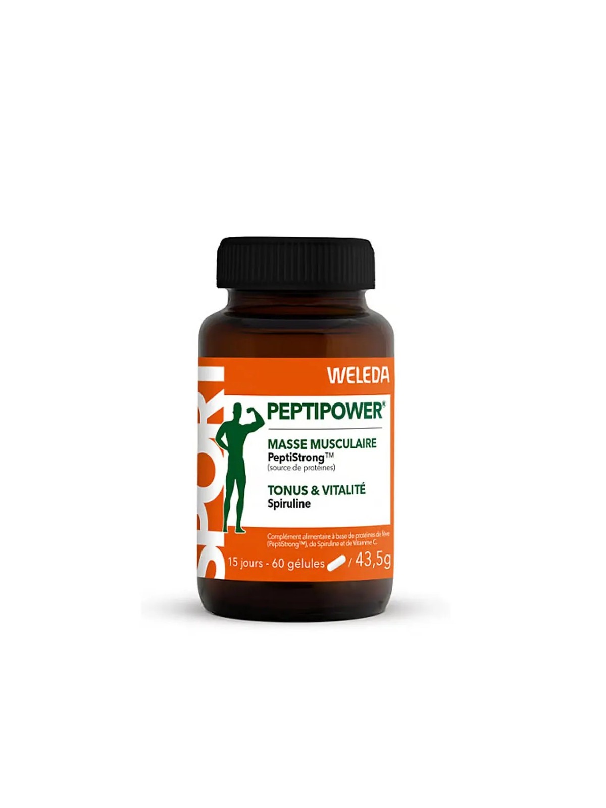 WELEDA Sport Peptipower Masse Musculaire Gélules boite de 60