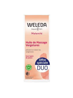 WELEDA Huile De Massage Vergetures Bio 2x100 ml