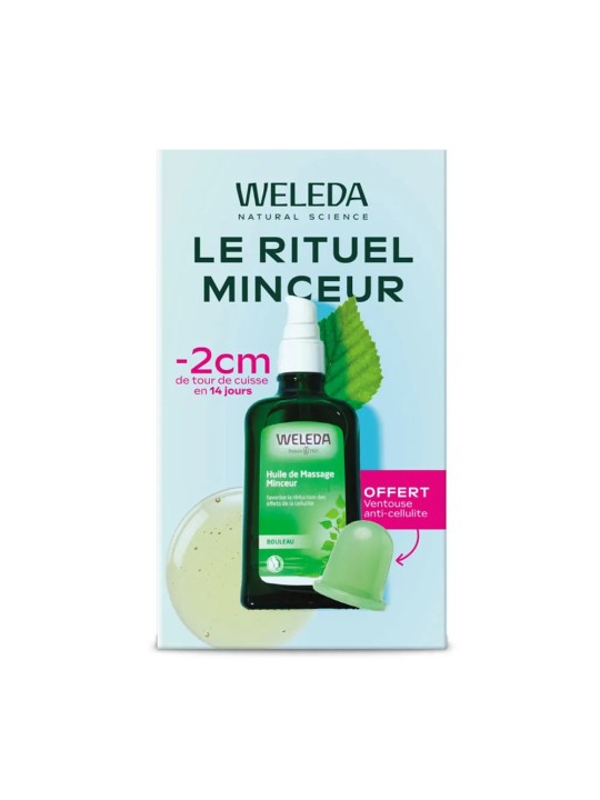 WELEDA Massage Minceur Bouleau 100 ml + Ventouse Anticellulite Offerte