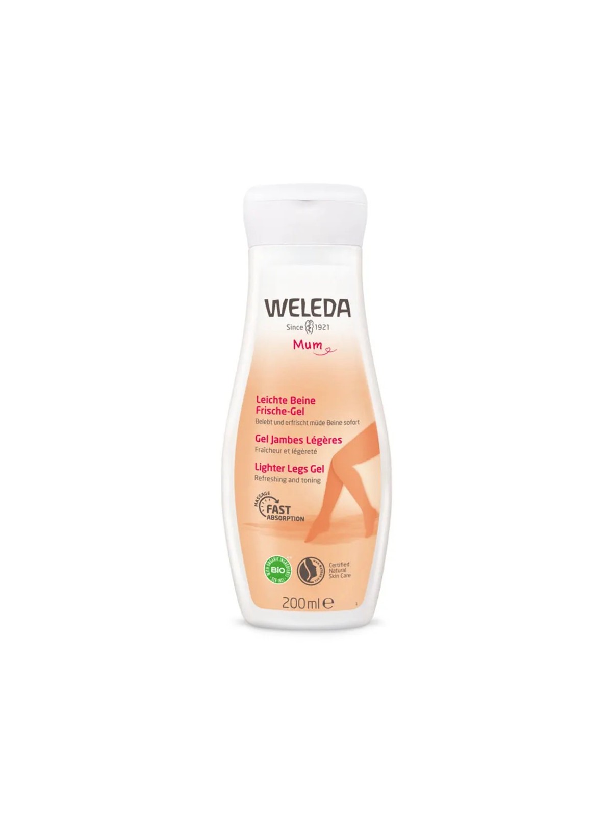 WELEDA Maternité Gel Jambes Légères Bio 200 ml