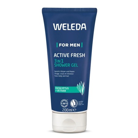 WELEDA Active Fresh Gel Douche Homme 3en1 200 ml