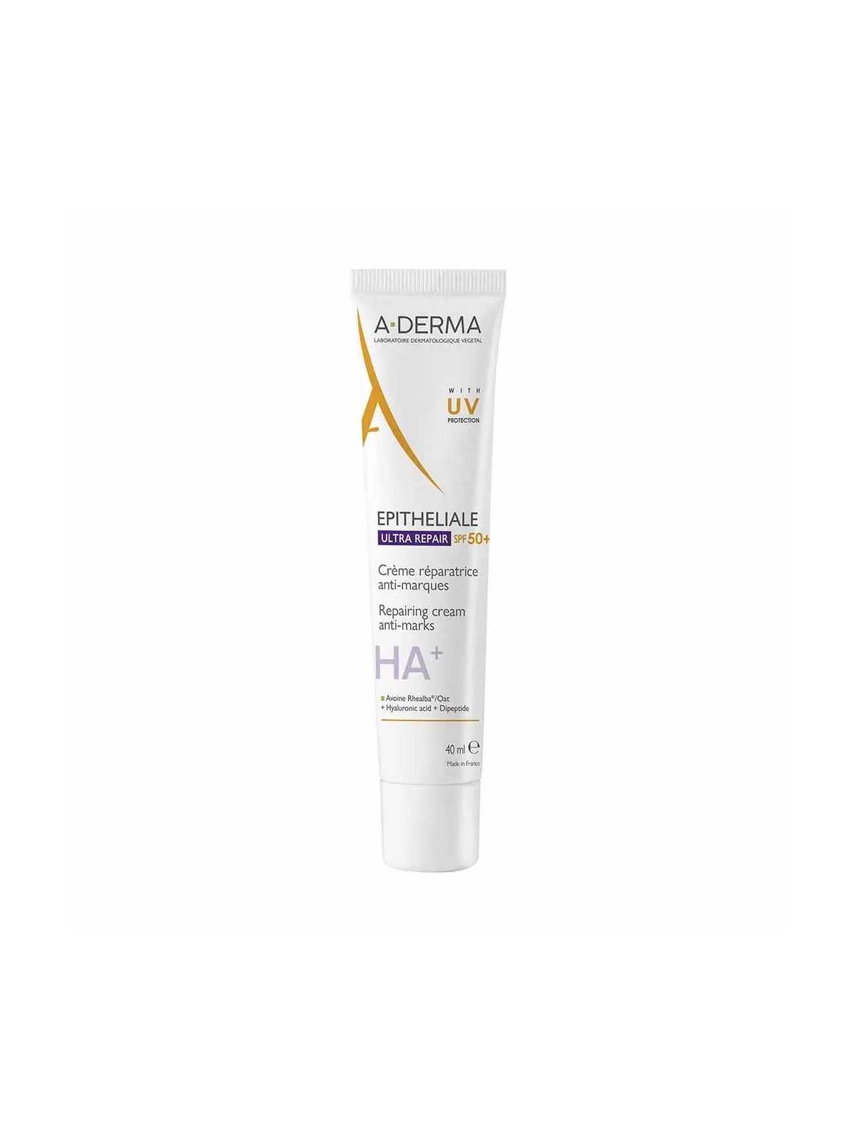 A-DERMA Epitheliale A.H Crème Réparatrice Protectrice Ultra Repair SPF 50+ 40 ml