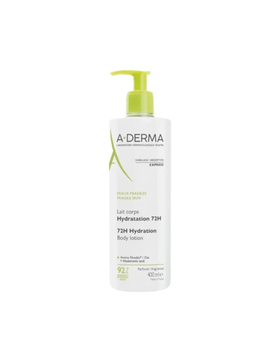 A-DERMA Lait Corps Hydratation 72h 400 ml