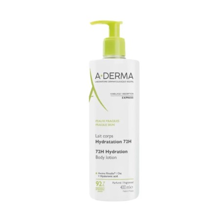 A-DERMA Lait Corps Hydratation 72h 400 ml