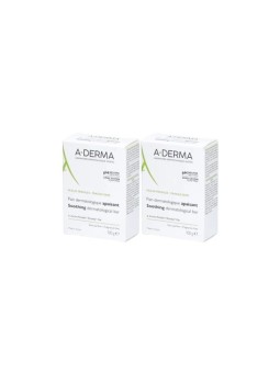 A-DERMA Pain Dermatologique Apaisant Visage et Corps 2x100 g