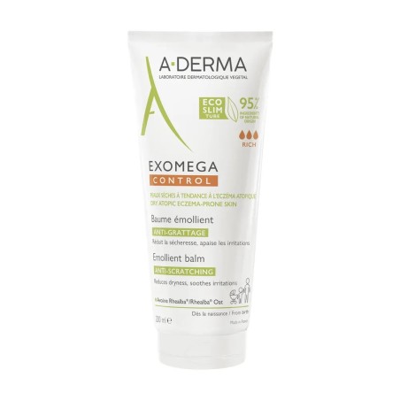 ADERMA Exomega Control Baume Emollient Anti-grattage Peaux sèches Atopiques 200 ml