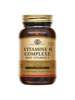 SOLGAR Vitamine B Complexe Vitamine C Comprimés flacon de 100