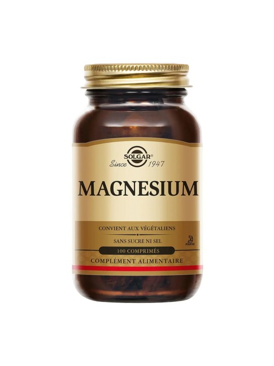 SOLGAR Magnésium Fatigue- Vitalité 100 Comprimés flacon de 100