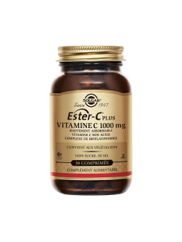 SOLGAR Ester C® Plus 1000 mg Vitamine C Immunité Comprimés flacon de 30
