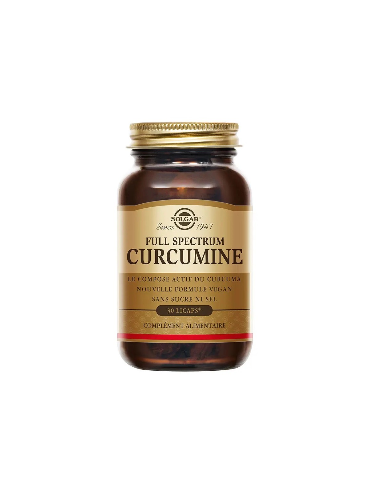 SOLGAR Full Spectrum Curcumine Antioxydants Gélules flacon de 30