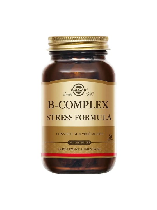 SOLGAR B-Complex Stress Formula Relaxation Sommeil Comprimés flacon de 90