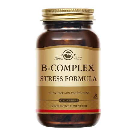 SOLGAR B-Complex Stress Formula Relaxation Sommeil Comprimés flacon de 90
