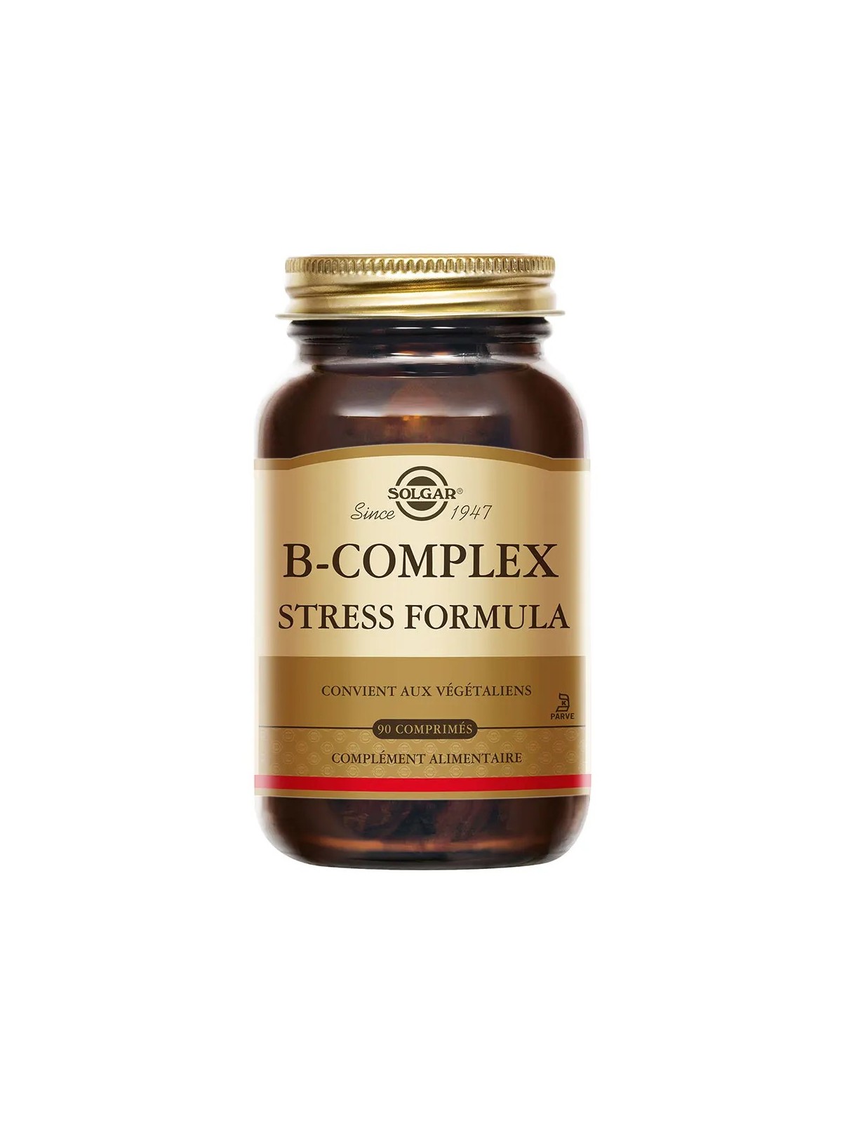 SOLGAR B-Complex Stress Formula Relaxation Sommeil Comprimés flacon de 90