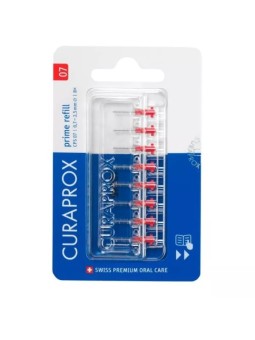 CURAPROX Recharges Brossettes Interdentaires CPS 07 rouges 8 unités