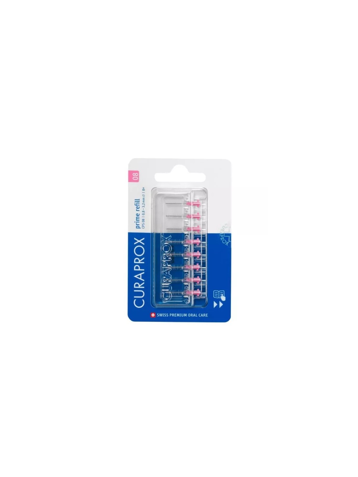 CURAPROX Recharges Brossettes Interdentaires CPS 08 Roses 8 unités