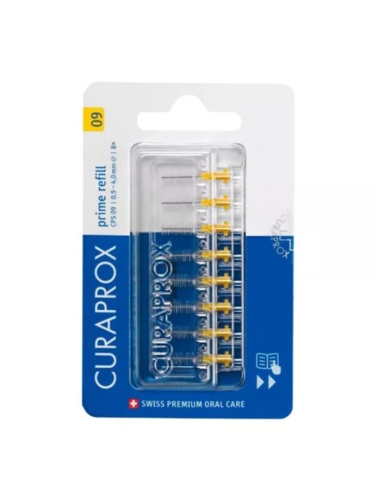 CURAPROX Recharges Brossettes Interdentaires CPS 09 Jaunes 8 unités