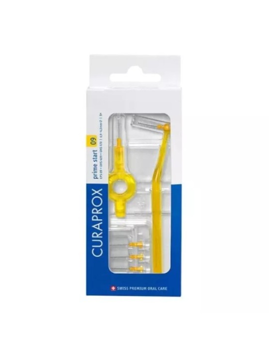 CURAPROX CPS 09 Prime Start Jaune 5 Brossettes Interdentaires + 2 Manches