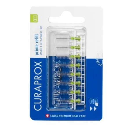 CURAPROX Recharges Brossettes Interdentaires CPS 011 Vertes 8 unités