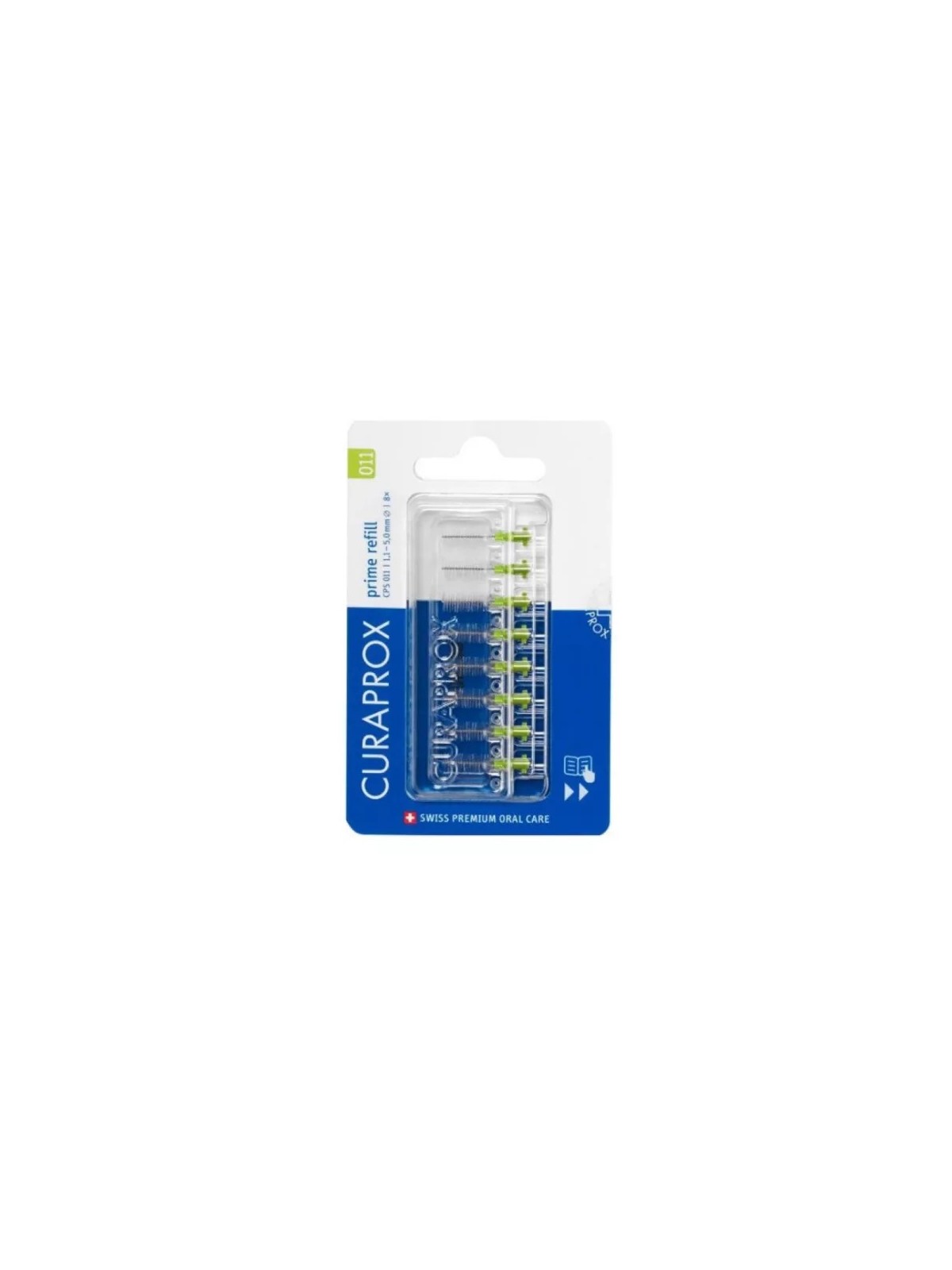 CURAPROX Recharges Brossettes Interdentaires CPS 011 Vertes 8 unités