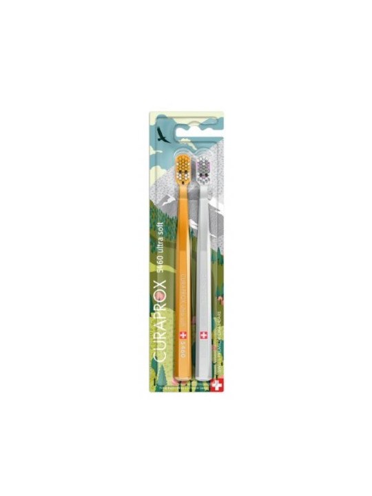CURAPROX 2 Brosses à Dents CS 5460 Fox and Bunny Edition
