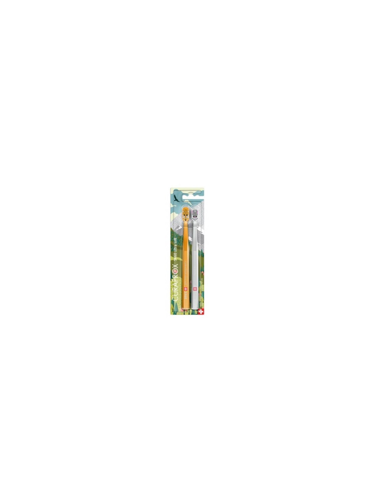 CURAPROX 2 Brosses à Dents CS 5460 Fox and Bunny Edition